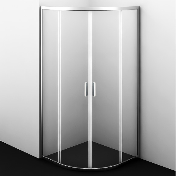 Душевой уголок WasserKRAFT Lippe 80x80 45S00 профиль Хром стекло прозрачное Душевой уголок WasserKRAFT Lippe 80x80 45S00 профиль Хром стекло прозрачное