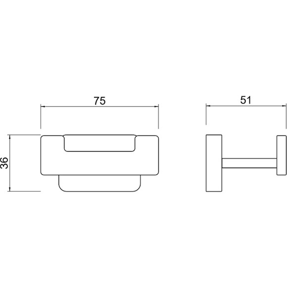 Двойной крючок Aquatek Либра AQ4302MB Черный матовый Двойной крючок Aquatek Либра AQ4302MB Черный матовый