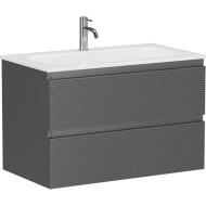 Тумба под раковину Sancos Folk 80 FL80GS подвесная Grey soft