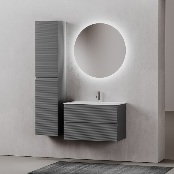 Тумба под раковину Sancos Folk 80 FL80GS подвесная Grey soft