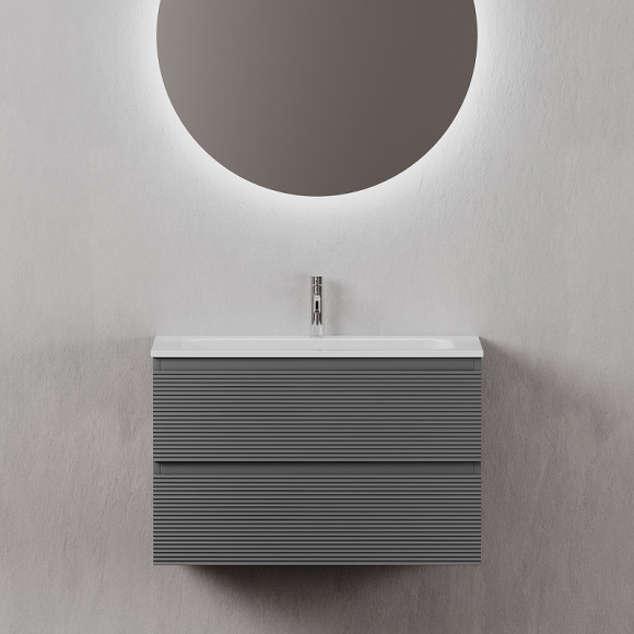 Тумба под раковину Sancos Folk 80 FL80GS подвесная Grey soft