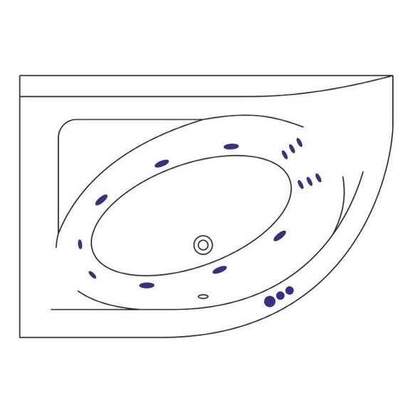Акриловая ванна Excellent Aquarella 170x110 L WAEX.ARL17.SMART.CR с гидромассажем Акриловая ванна Excellent Aquarella 170x110 L WAEX.ARL17.SMART.CR с гидромассажем
