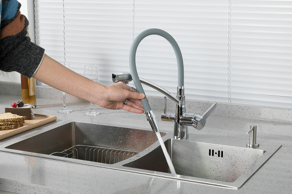 Смеситель для кухни Gappo G4398-17 Хром Серый Смеситель для кухни Gappo G4398-17 Хром Серый