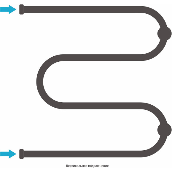 Водяной полотенцесушитель Сунержа М-образный 600х600 00-0007-6060 Хром