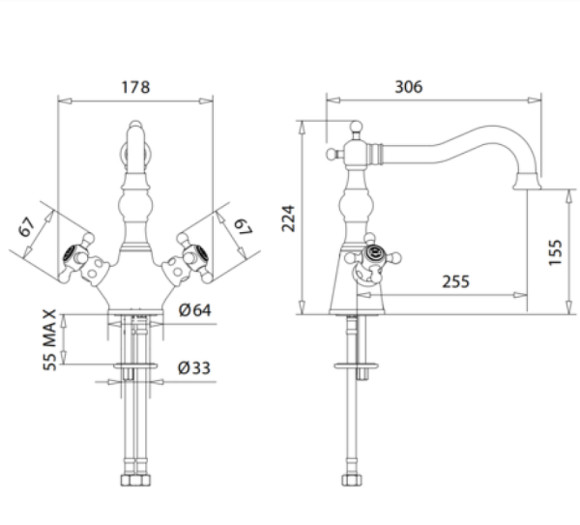 Смеситель для кухни Migliore Arcadia 18218 Хром Смеситель для кухни Migliore Arcadia 18218 Хром
