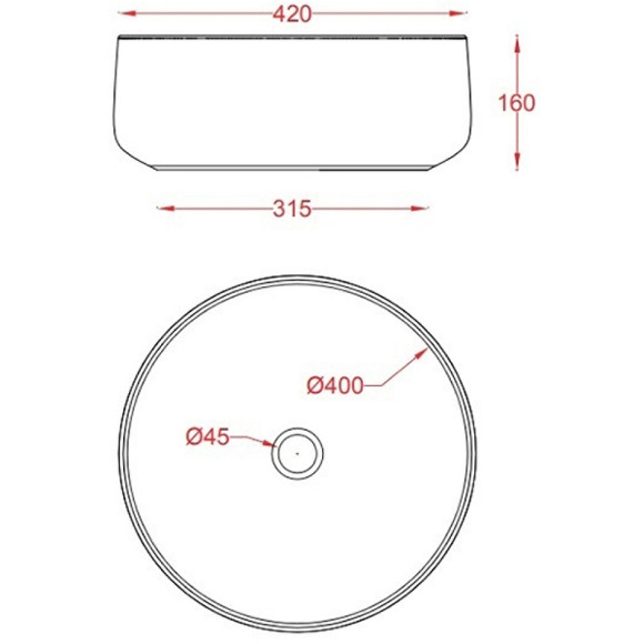 Раковина-чаша Artceram Cognac 42 COL001 16 00 Blu zaffiro