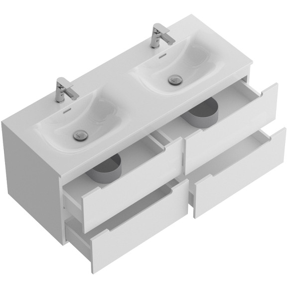 Тумба под раковину BelBagno Etna 120 ETNA-1200-4C-SO-2-BL подвесная Bianco Lucido Тумба под раковину BelBagno Etna 120 ETNA-1200-4C-SO-2-BL подвесная Bianco Lucido