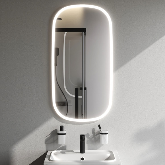 Зеркало AM.PM Func 55 M8FMOX0551WGH с подсветкой с ИК-сенсорным выключателем Зеркало AM.PM Func 55 M8FMOX0551WGH с подсветкой с ИК-сенсорным выключателем