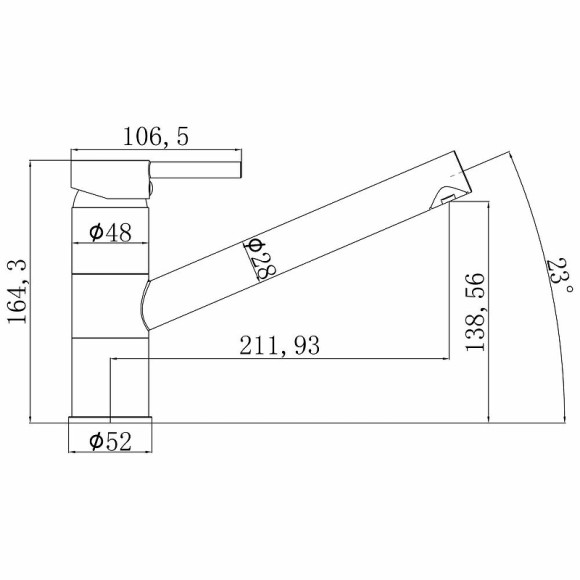 Смеситель для кухни Swedbe Selene 7040 Хром Смеситель для кухни Swedbe Selene 7040 Хром