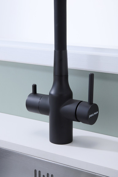 Смеситель для кухни Paulmark Salix Sa213419-401 Антрацит