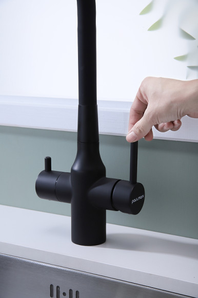 Смеситель для кухни Paulmark Salix Sa213419-401 Антрацит