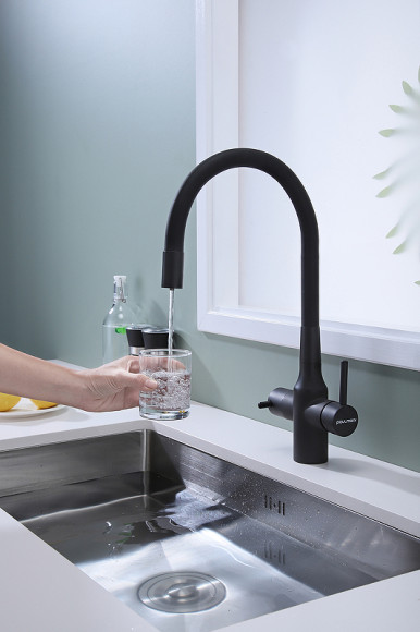 Смеситель для кухни Paulmark Salix Sa213419-401 Антрацит