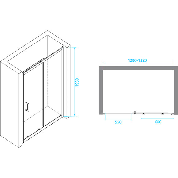 Душевая дверь RGW Passage PA-14 B 130 41081413-14 профиль Черный стекло прозрачное Душевая дверь RGW Passage PA-14 B 130 41081413-14 профиль Черный стекло прозрачное