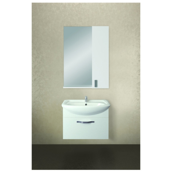 Тумба под раковину 1MarKa Вита 65П 1 ящик Белая глянцевая Тумба под раковину 1MarKa Вита 65П 1 ящик Белая глянцевая