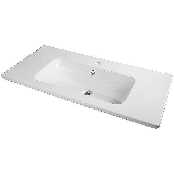 Комплект мебели для ванной ASB-Woodline Рома 100П подвесной Белый Комплект мебели для ванной ASB-Woodline Рома 100П подвесной Белый