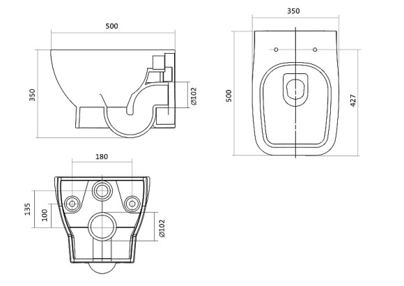 Комплект унитаза с инсталляцией Santek Нео Пэк 1WH302463 с сиденьем Микролифт и Белой клавишей смыва