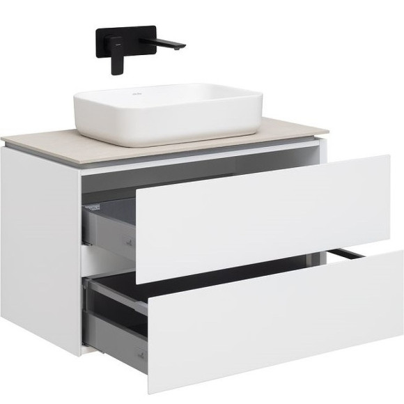 Тумба под раковину Allen Brau Infinity 85 1.21001.WM подвесная Белая матовая Тумба под раковину Allen Brau Infinity 85 1.21001.WM подвесная Белая матовая