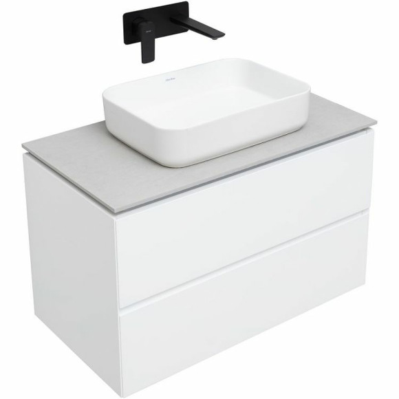 Тумба под раковину Allen Brau Infinity 85 1.21001.WM подвесная Белая матовая Тумба под раковину Allen Brau Infinity 85 1.21001.WM подвесная Белая матовая