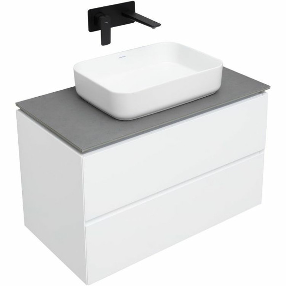 Тумба под раковину Allen Brau Infinity 85 1.21001.WM подвесная Белая матовая Тумба под раковину Allen Brau Infinity 85 1.21001.WM подвесная Белая матовая