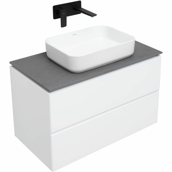 Тумба под раковину Allen Brau Infinity 85 1.21001.WM подвесная Белая матовая Тумба под раковину Allen Brau Infinity 85 1.21001.WM подвесная Белая матовая