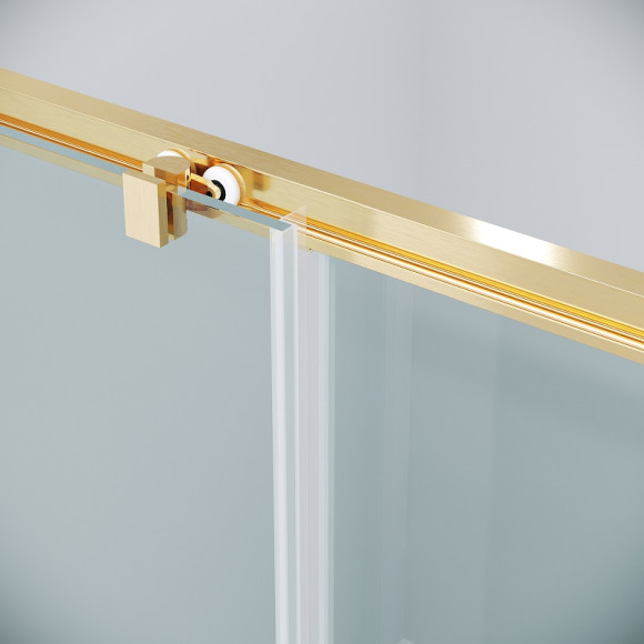 Душевой уголок Grossman Cosmo 120х80 120.K33.02.1280.32.00 профиль Золото сатин стекло прозрачное