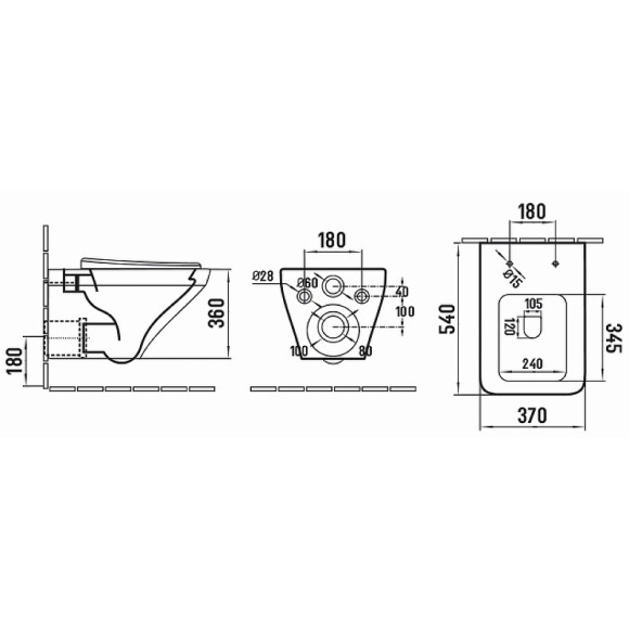 Унитаз SantiLine SL-5003 подвесной с сиденьем Микролифт