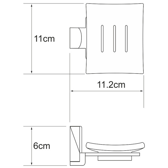 Мыльница WasserKRAFT Leine K-5029W Хром Мыльница WasserKRAFT Leine K-5029W Хром