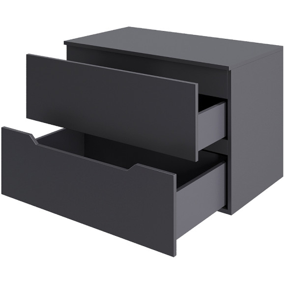 Тумба под раковину Orange Line 80 Li-80TugMDF подвесная Графит матовый Тумба под раковину Orange Line 80 Li-80TugMDF подвесная Графит матовый