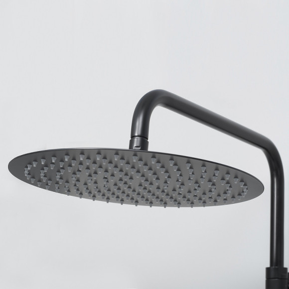 Душевая система WasserKRAFT A28801 с термостатом Черная матовая Душевая система WasserKRAFT A28801 с термостатом Черная матовая