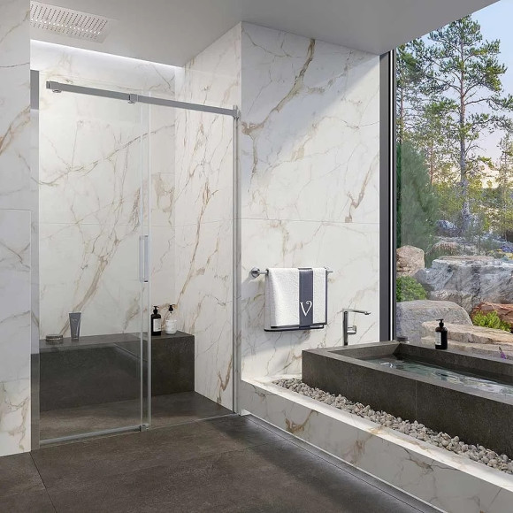 Душевая дверь Veconi Vianno VN-71 160 VN71-160-01-19C4 профиль Хром стекло прозрачное Душевая дверь Veconi Vianno VN-71 160 VN71-160-01-19C4 профиль Хром стекло прозрачное