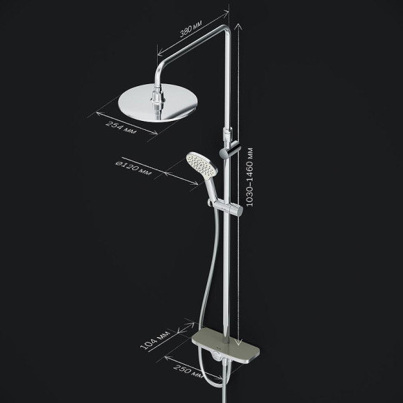 Душевая система AM.PM Like F0780200 Хром Душевая система AM.PM Like F0780200 Хром