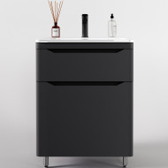 Тумба под раковину Style Line Марелла 60 Люкс Plus СС-00002397 Серый матовый антискрейтч Тумба под раковину Style Line Марелла 60 Люкс Plus СС-00002397 Серый матовый антискрейтч