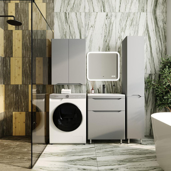 Тумба под раковину Style Line Марелла 60 Люкс Plus СС-00002397 Серый матовый антискрейтч Тумба под раковину Style Line Марелла 60 Люкс Plus СС-00002397 Серый матовый антискрейтч