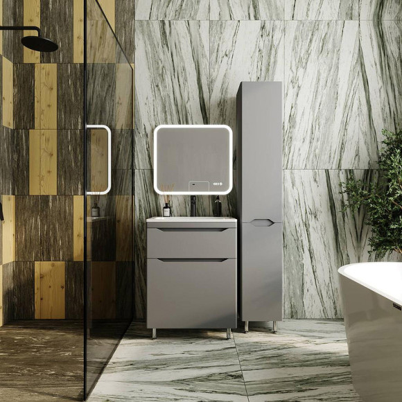 Тумба под раковину Style Line Марелла 60 Люкс Plus СС-00002397 Серый матовый антискрейтч Тумба под раковину Style Line Марелла 60 Люкс Plus СС-00002397 Серый матовый антискрейтч