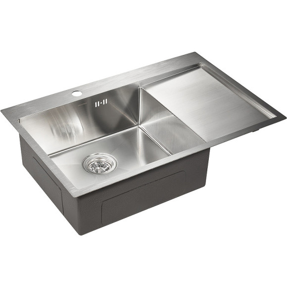 Кухонная мойка Paulmark Kroner-Edge 78F L PM777851-BSL Нержавеющая сталь Кухонная мойка Paulmark Kroner-Edge 78F L PM777851-BSL Нержавеющая сталь