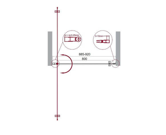 Душевая дверь BelBagno Etna 90 ETNA-B-1-90-C-Cr-90 профиль Хром стекло прозрачное Душевая дверь BelBagno Etna 90 ETNA-B-1-90-C-Cr-90 профиль Хром стекло прозрачное