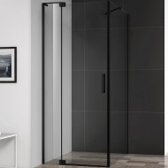 Душевой уголок Cezares Slider 90x90 SLIDER-AH-1-90-80/90-C-NERO профиль Черный матовый стекло прозрачное