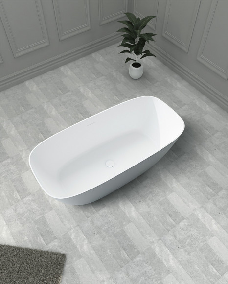 Ванна из искусственного камня Abber Stein 170x72 AS9612-1.7 без гидромассажа