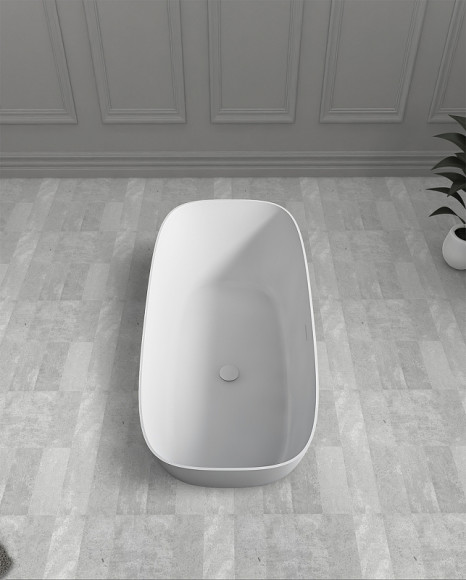 Ванна из искусственного камня Abber Stein 170x72 AS9612-1.7 без гидромассажа