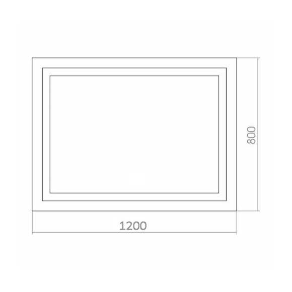 Зеркало Azario Ливия 120 LED-00002270 с подсветкой с сенсорным выключателем Зеркало Azario Ливия 120 LED-00002270 с подсветкой с сенсорным выключателем