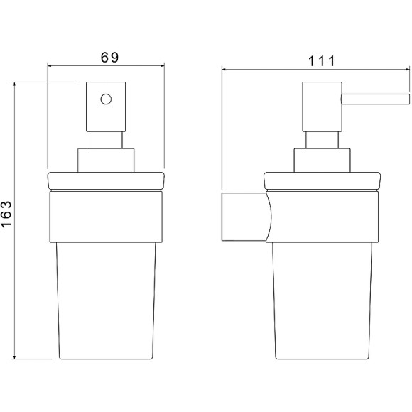 Дозатор для жидкого мыла Aquatek Лира AQ4405CR Хром Дозатор для жидкого мыла Aquatek Лира AQ4405CR Хром