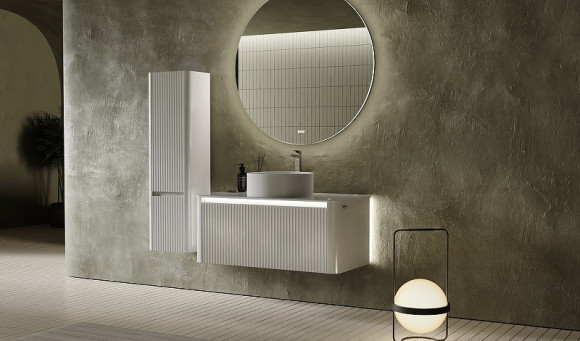 Зеркало Jorno Solo 100 Solo.02.100/W/RL с подсветкой с сенсорным выключателем и часами Зеркало Jorno Solo 100 Solo.02.100/W/RL с подсветкой с сенсорным выключателем и часами