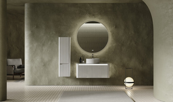 Зеркало Jorno Solo 100 Solo.02.100/W/RL с подсветкой с сенсорным выключателем и часами Зеркало Jorno Solo 100 Solo.02.100/W/RL с подсветкой с сенсорным выключателем и часами