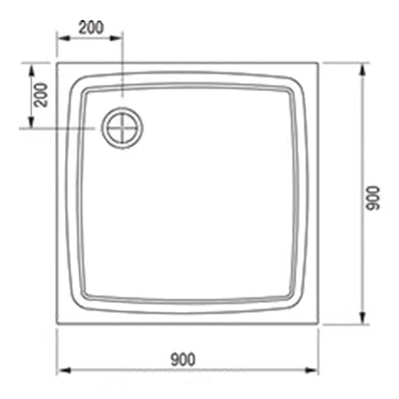 Душевой поддон из искусственного камня Ravak Perseus Pro 90х90 Flat XA037711010 Белый Душевой поддон из искусственного камня Ravak Perseus Pro 90х90 Flat XA037711010 Белый