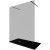 Душевая перегородка Allen Brau Infinity 2 160 3.21058.BBA.T профиль Черный браш стекло тонированное