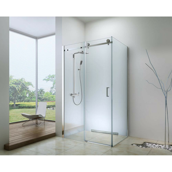 Душевой уголок Berges Gelios 100х80 061003 профиль Хром стекло прозрачное Душевой уголок Berges Gelios 100х80 061003 профиль Хром стекло прозрачное
