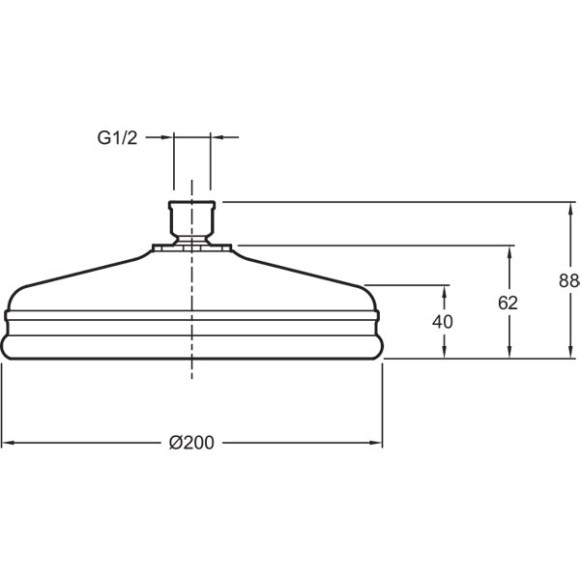 Верхний душ Jacob Delafon Katalyst E13692-CP Хром Верхний душ Jacob Delafon Katalyst E13692-CP Хром