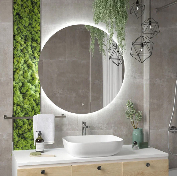 Зеркало Континент Ajour Eco 800х800 ЗЛП2809 с подсветкой с сенсорным выключателем с диммером Зеркало Континент Ajour Eco 800х800 ЗЛП2809 с подсветкой с сенсорным выключателем с диммером