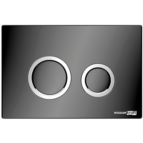 Инсталляция WasserKRAFT Salm 27TLT.010.ME.WH.PB01 для унитаза Белое стекло с Черной глянцевой клавишей смыва Инсталляция WasserKRAFT Salm 27TLT.010.ME.WH.PB01 для унитаза Белое стекло с Черной глянцевой клавишей смыва