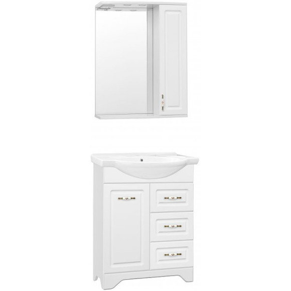 Тумба под раковину Style Line Олеандр 2 Люкс 65 ЛС-00000047 Белая Тумба под раковину Style Line Олеандр 2 Люкс 65 ЛС-00000047 Белая